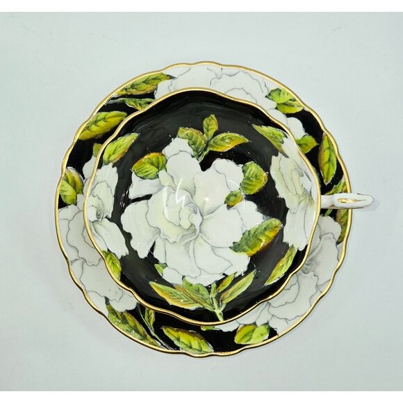 Paragon Gardenia Teacup Black & White Double Warrant - Picture 3 of 9